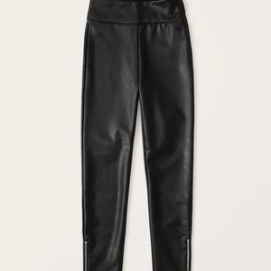 Abercrombie & Fitch vegan leather leggings